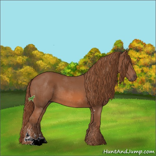 Horse Color:Chestnut Sabino