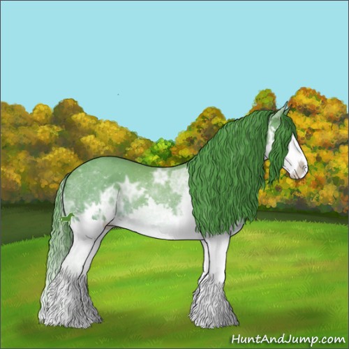 Horse Color:Watercolor White Spotted Buckskin Ice Sabino Splash 