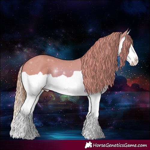 Horse Color:Watercolor Chestnut Splash 