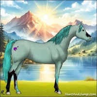 Horse Color:Watercolor Bay Dun 