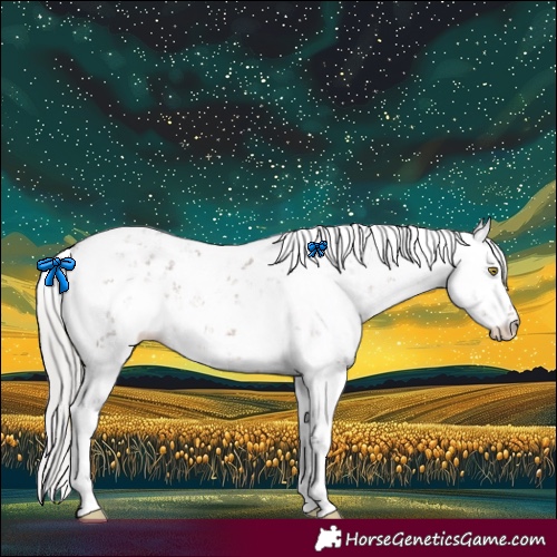 Horse Color:Silver Brown Dun Sabino 