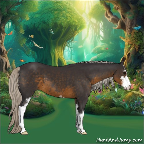 Horse Color:Silver Smoky Black Sabino 