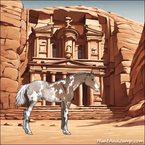 Horse Color:White Spotted Silver Brown Dun Sabino 