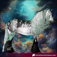 Horse Color:Gray Void Watercolor Silver Brown Ice Onyx Sabino Appaloosa 