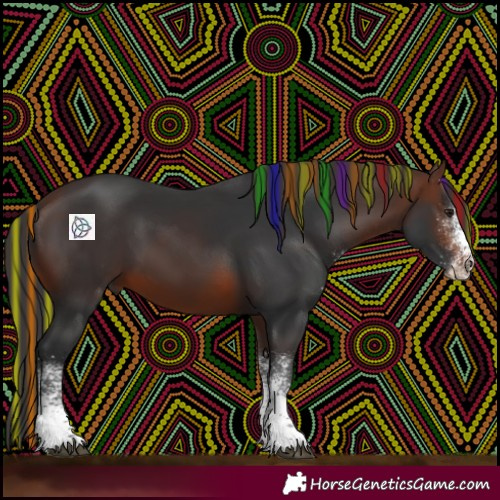 Horse Color:Painted White Spotted Brown 