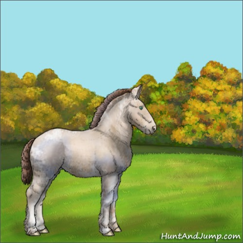 Horse Color:Smoky Blue Ice Roan Pearl 