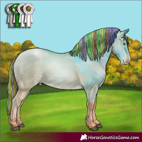 Horse Color:Painted Red Dun Pearl 