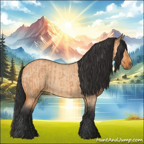 Horse Color:Bay Roan  and Bay Roan Dun 