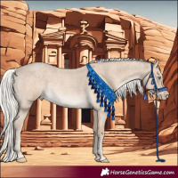 Horse Color:Silver Perlino Roan 