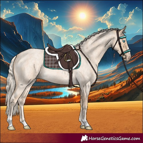 Horse Color:Cremello Roan