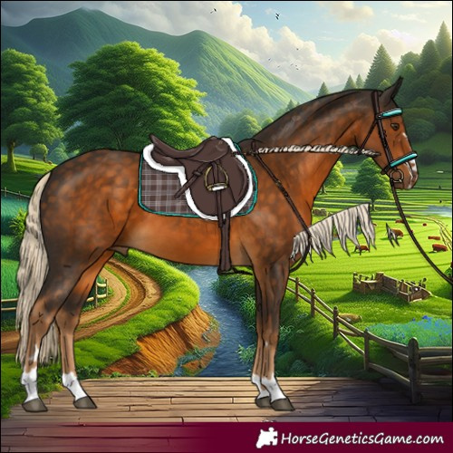 Horse Color:Chocolate Palomino 