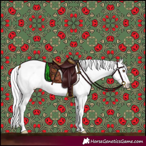 Horse Color:Platinum Buckskin Dun Splash Leopard