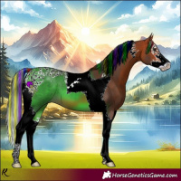 Horse Color:Painted Bay Splash Tobiano 