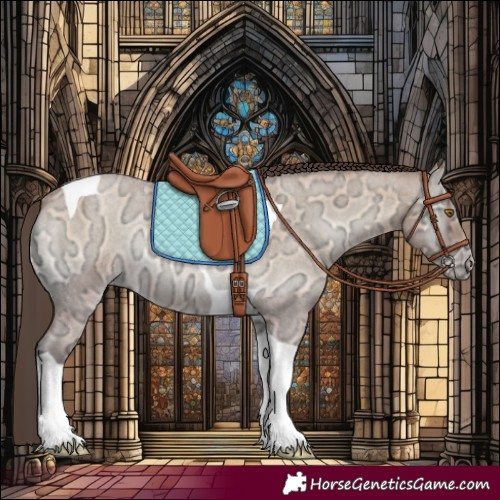 Horse Color:Amber Champagne Ice Roan Onyx Tobiano 