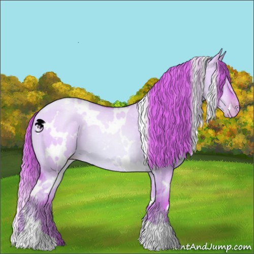 Horse Color:Watercolor White Spotted Liver Red Dun Pearl 