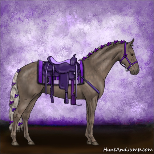 Horse Color:Silver Black 