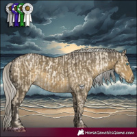 Horse Color:Silver Buckskin Pearl Dun Mushroom and Silver Smoky Grullo Mushroom