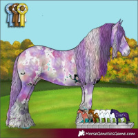 Horse Color:Nacre Watercolor White Spotted Red Onyx Ice 