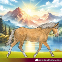 Horse Color:Silver Buckskin  and Palomino Splash 