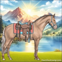 Horse Color:Silver Amber Champagne Frame 
