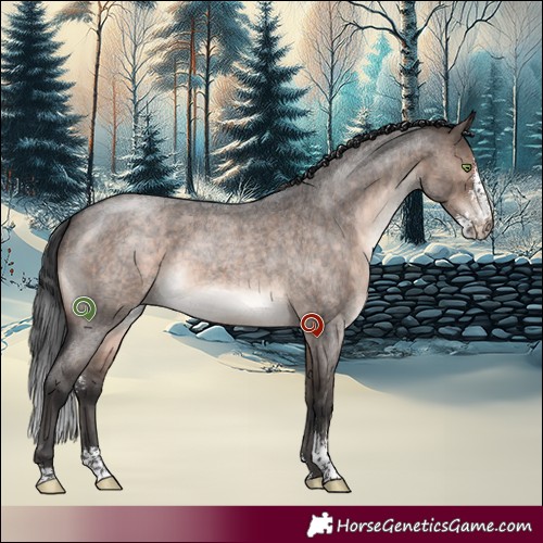 Horse Color:Brown Roan Dun Mushroom Sabino Brindle 