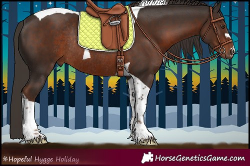 Horse Color:Liver Chestnut Tobiano Rabicano 