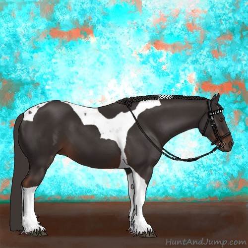 Horse Color:Liver Chestnut Tobiano 