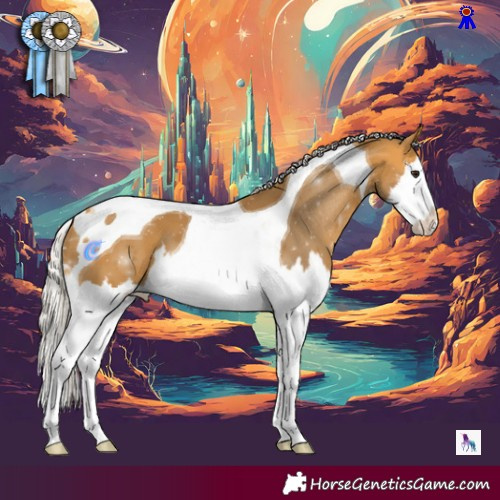 Horse Color:Silver Buckskin Splash Tobiano 