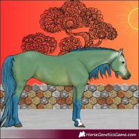 Horse Color:Gray Watercolor Bay