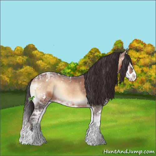 Horse Color:Brown Ice Onyx Sabino Splash 