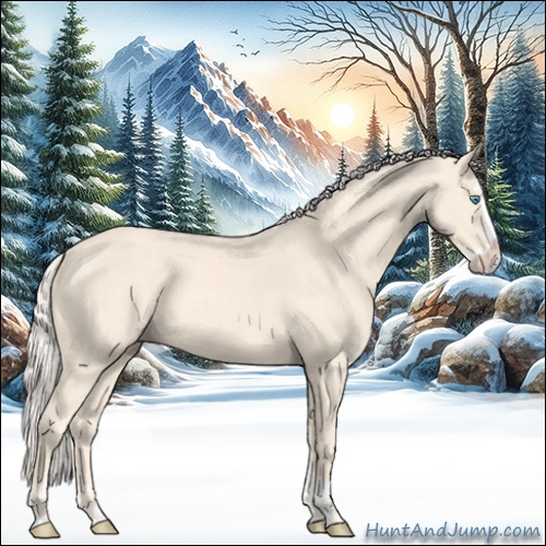 Horse Color:Cremello Splash  and Cremello Splash 