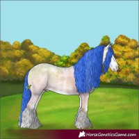 Horse Color:Watercolor White Spotted Brown Ice Onyx