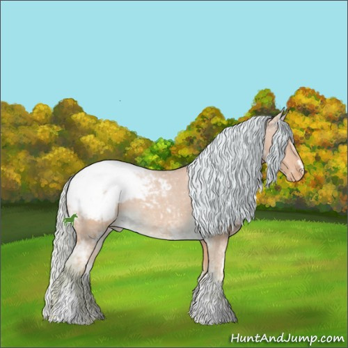 Horse Color:Watercolor White Spotted Chocolate Palomino Ice Snowcap