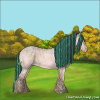 Horse Color:Painted Brown Ice Roan Dun