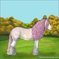 Horse Color:Watercolor White Spotted Brown Ice Splash