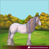 Horse Color:Painted Watercolor Bay Ice Onyx Appaloosa  and Painted Watercolor Red Onyx Ice 