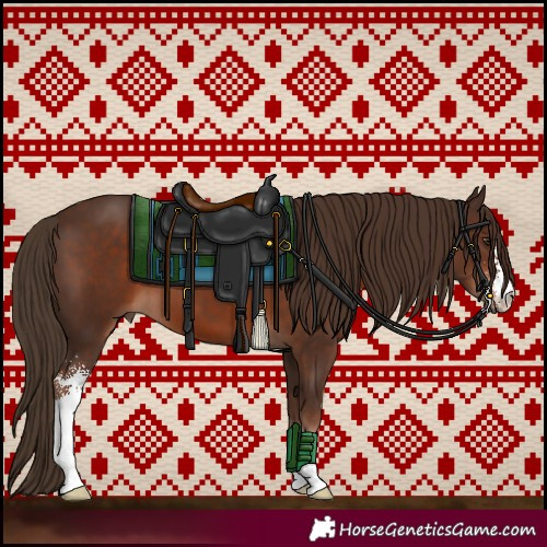 Horse Color:Liver Chestnut Sabino 