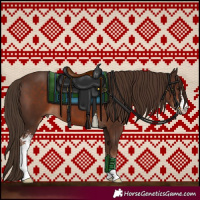 Horse Color:Liver Chestnut Sabino 