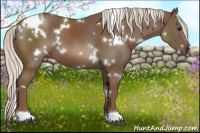 Horse Color:White Spotted Chocolate Silver Smoky Black