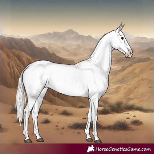 Horse Color:White Spotted Silver Brown Varnish Rabicano