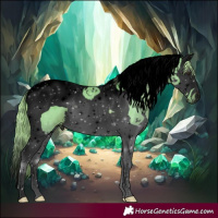 Horse Color:Void Watercolor Chestnut Splash Tobiano 