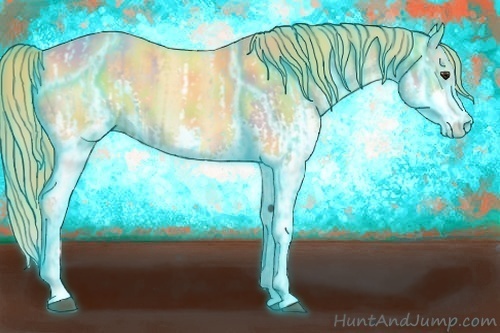 Horse Color:Nacre Thunderstruck Chestnut Splash and Nacre Thunderstruck Chestnut Splash
