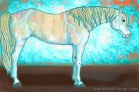 Horse Color:Nacre Thunderstruck Chestnut Splash and Nacre Thunderstruck Chestnut Splash