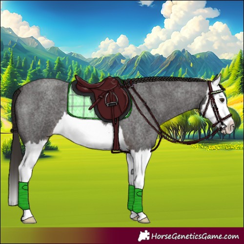 Horse Color:Liver Red Roan Splash 