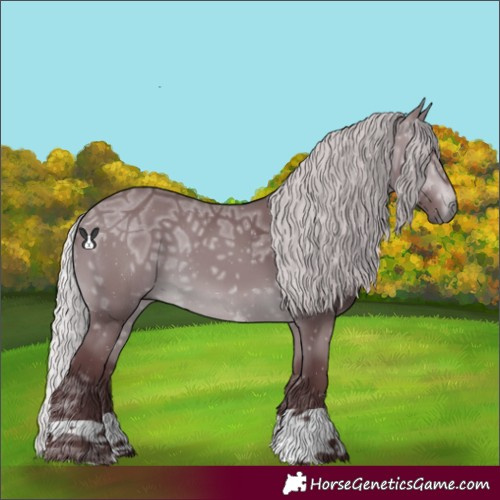 Horse Color:Chocolate Silver Brown Chinchilla Ice 