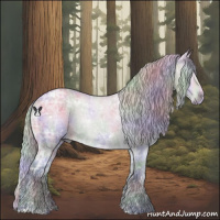 Horse Color:Nacre White Spotted Silver Buckskin Chinchilla Ice Sabino Rabicano