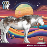 Horse Color:Gray White Spotted Silver Brown Mushroom Splash Tobiano Rabicano