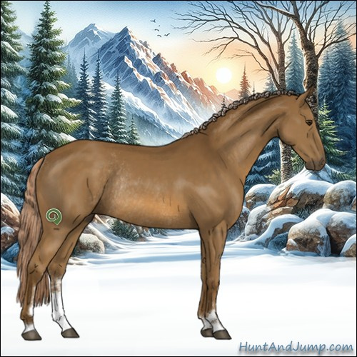 Horse Color:Chocolate Palomino Sabino Rabicano