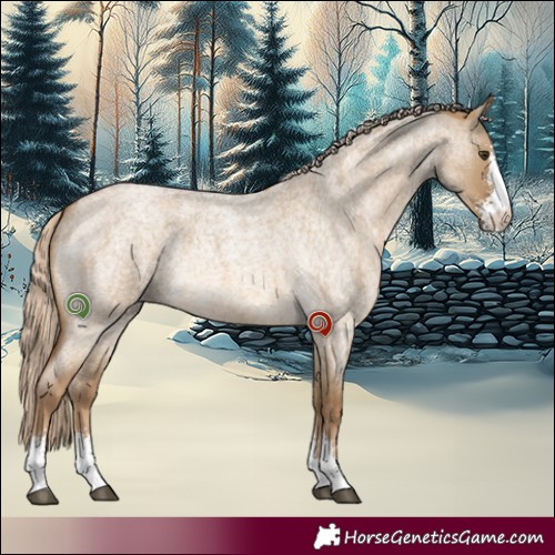 Horse Color:Chocolate Palomino Roan Dun Sabino Rabicano 