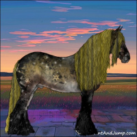 Horse Color:Void Painted Brown Onyx Tobiano